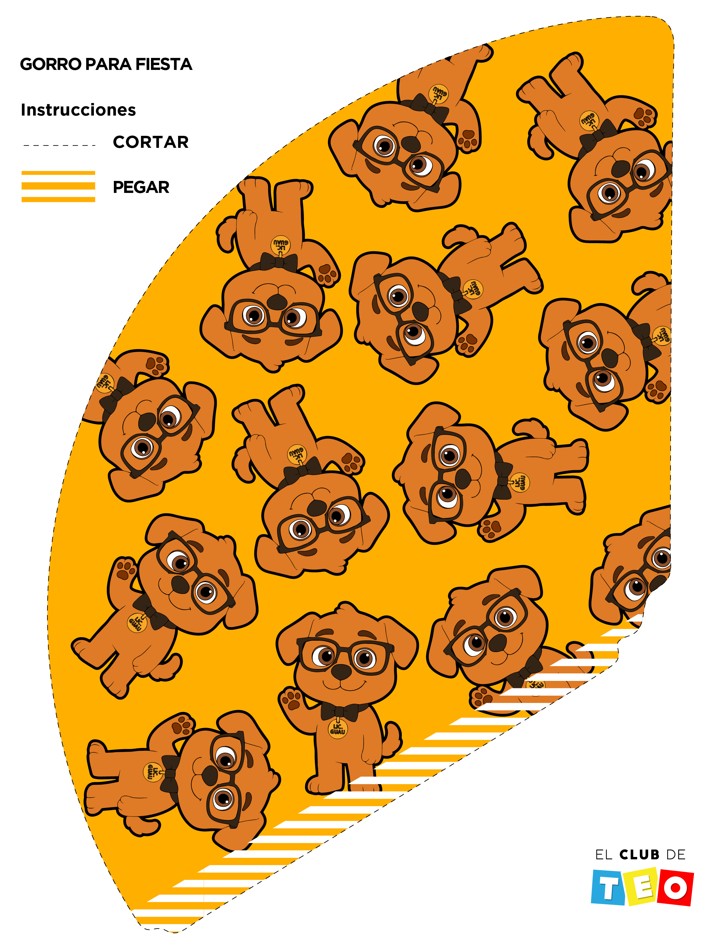 GORRO DE FIESTA LIC. GUAU